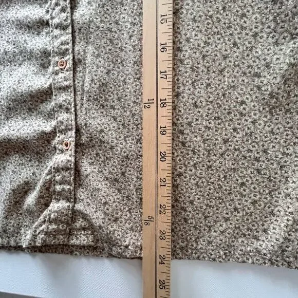 Vintage 70s Prairie Micro Floral Puffy Sleeves Lace Trim Cottage Pioneer Small - Picture 8 of 11